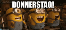 Donnerstag! GIF - Donnerstag Minions Jubel GIFs