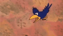 Crow Flying GIF - Crow Flying Attacked GIFs