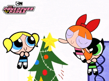 Finished Decorating The Tree Blossom GIF - Finished Decorating The Tree Blossom Bubbles GIFs