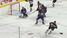 a hockey player wearing a jersey with the number 22 on it