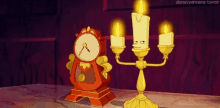 Beauty And The Beast Lumiere GIF - Beauty And The Beast Lumiere Cogsworth GIFs