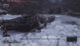 a screenshot of a video game shows a monster with a red x on its chest