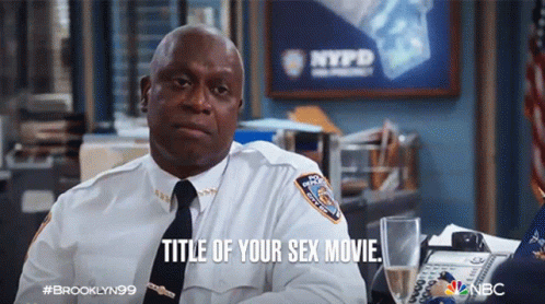 Afhængighed Mammoth Stadion Title Of Your Sex Movie Raymond Holt GIF - Title Of Your Sex Movie Raymond  Holt Brooklyn Nine Nine - Discover & Share GIFs