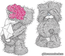 tatty teddy dont peek flowers for you mail message