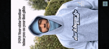 a man wearing a hoodie that says dark tech