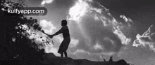 Dhanush Silhouette In Karnan Teaser.Gif GIF - Dhanush Silhouette In Karnan Teaser Dhanush Karnan GIFs