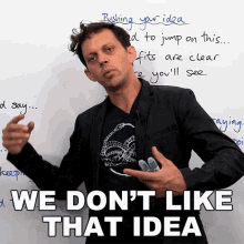We Dont Like That Idea Benjamin GIF - We Dont Like That Idea Benjamin Engvid GIFs