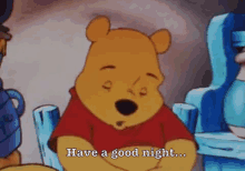 Pooh Bear Sleeping GIF - Winnie The Pooh Pooh Have A Good Night GIFs
