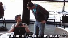 Thug Life Librarian GIF - Thug Life Librarian Get Out GIFs