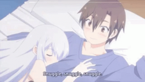 Anime Snuggle GIFs | Tenor