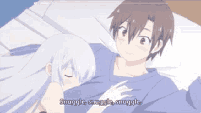 Anime hug cute anime cute anime couple GIF - Find on GIFER