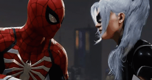 Spider Man Black Cat GIF - Spider Man Black Cat Look - Discover & Share GIFs