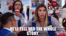 Superstore Amy Sosa GIF - Superstore Amy Sosa Hell Tell You The Whole Story GIFs