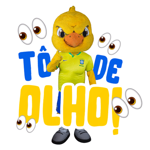 To De Olho Cbf Sticker - To De Olho Cbf Confederação Brasileira De Futebol Stickers