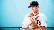 buster posey such a good puppy puppy good dog good puppy