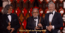 This Is For All The Immigrants! GIF - Oscars2017 Awards Receive GIFs