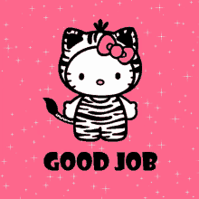 Good Job Hello Kitty GIF - Good Job Hello Kitty Pink GIFs
