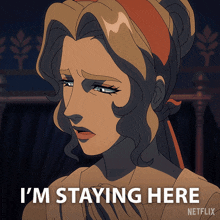 I'M Staying Here Persephone GIF - I'M Staying Here Persephone Blood Of Zeus GIFs
