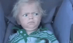 Crazy Look Scares Baby GIF - Crazy Look Shocked Scared GIFs