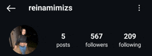 a screenshot of reinamimiz 's instagram page