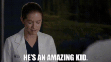 Greys Anatomy April Kepner GIF - Greys Anatomy April Kepner Hes An Amazing Kid GIFs