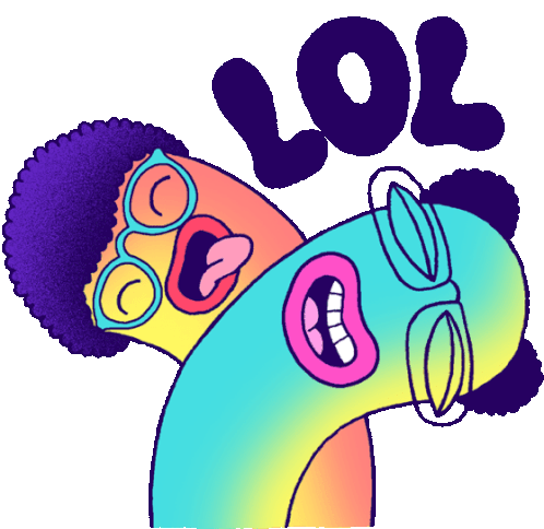Laughing Wrigglers Say Lol Sticker - Wriggle It Laugh Lol Stickers
