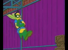 bort kick superhero the simpsons