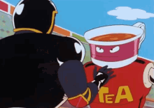 Kinnikuman GIF - Kinnikuman Tea Pack Man Tea Pack GIFs