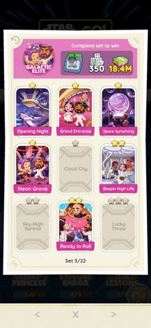 a screenshot of a game that says galactic elite