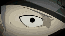 a close up of a cartoon character 's eye with the words foanca films on the bottom right