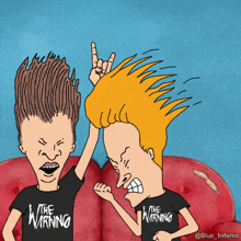 the warning the warning rock band beavis and butthead headbanging rock and roll