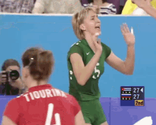 Lioubov Sokolova Elena Godina GIF - Lioubov Sokolova Elena Godina Volleyball GIFs