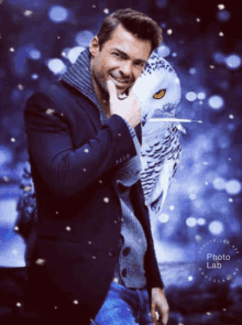 hugo castej%C3%B3n handsome smile owl snowing