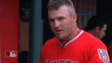 Laughing Mike Trout GIF