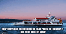 boat party dont miss out get your tickets now