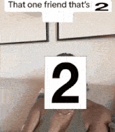 a picture of a person with a number 2 on it