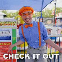 Check It Out Blippi Educational Videos For Kids GIF - Check It Out Blippi Educational Videos For Kids Have A Look GIFs