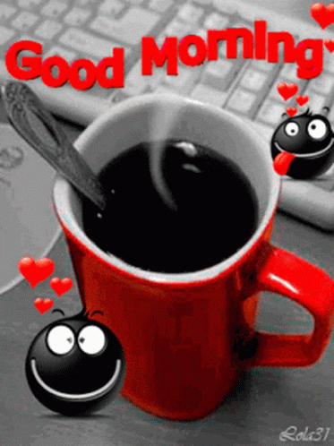 Good Morning Coffee GIF - Good Morning Coffee Smile - Discover & Share GIFs