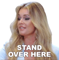 Stand Over Here Rebecca Romijn Sticker - Stand Over Here Rebecca Romijn The Real Love Boat Stickers