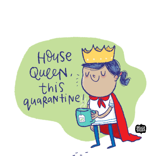 House Queen This Quarantine Alicia Souza Sticker - House Queen This Quarantine Alicia Souza घरकीरानीइसक्वॉरंटीन Stickers