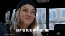 told you were good together tracy spiridakos hailey upton chicago pd good match