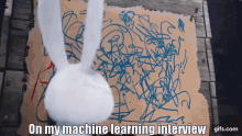 Ml Interview Bunny GIF - Ml Interview Bunny Scribble GIFs