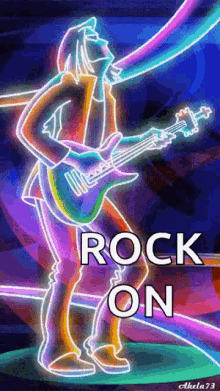 Rock And Roll Rock On GIF - Rock And Roll Rock On Guitar GIFs