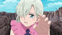 Elizabeta Try Reaching Out To Melioidos While Crying GIF