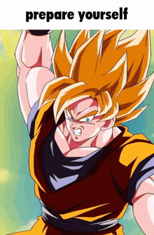 a picture of a cartoon character with the words prepare yourself above him