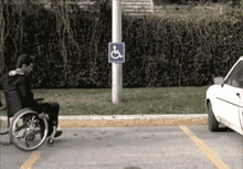 wheel chair parking car park