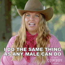 I Do The Same Thing As Any Male Can Do Ultimate Cowboy Showdown GIF