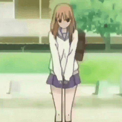 anime girl falling from sky gif