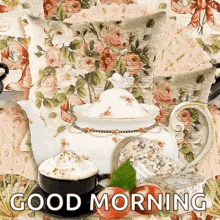 Good Morning Teapot GIF - Good Morning Teapot Flower GIFs