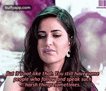a woman is crying and says `` but it 's not like that . you still have some people who follow and speak such harsh things